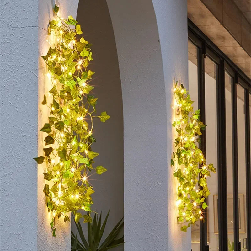 Artificial Ivy Leaf Battery Operated LED String Lights for Home Décor, Weddings, Christmas, Special Events