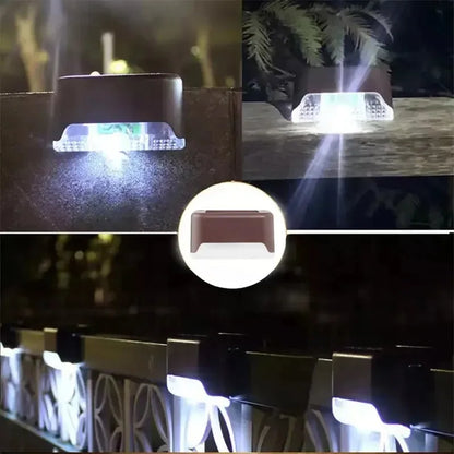 LED Solar Step / Path / Stairs / Balcony / Fence Outdoor Waterproof Garden Lights - 4-32 Pack