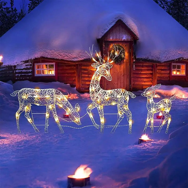 Luminous Christmas Reindeer Garden Décor