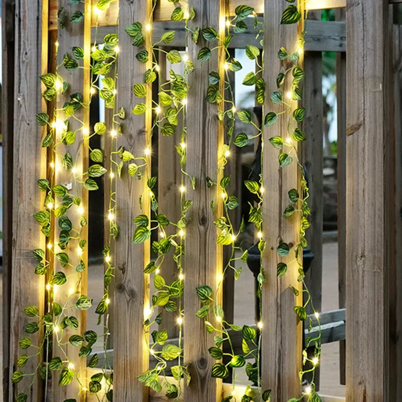 Artificial Ivy Leaf Battery Operated LED String Lights for Home Décor, Weddings, Christmas, Special Events