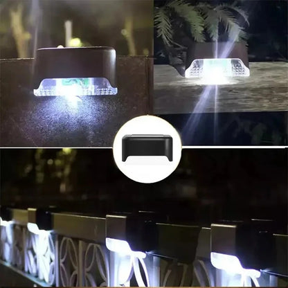 LED Solar Step / Path / Stairs / Balcony / Fence Outdoor Waterproof Garden Lights - 4-32 Pack